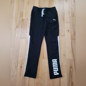 Puma Kids XXL (18/20) Black and White Joggers